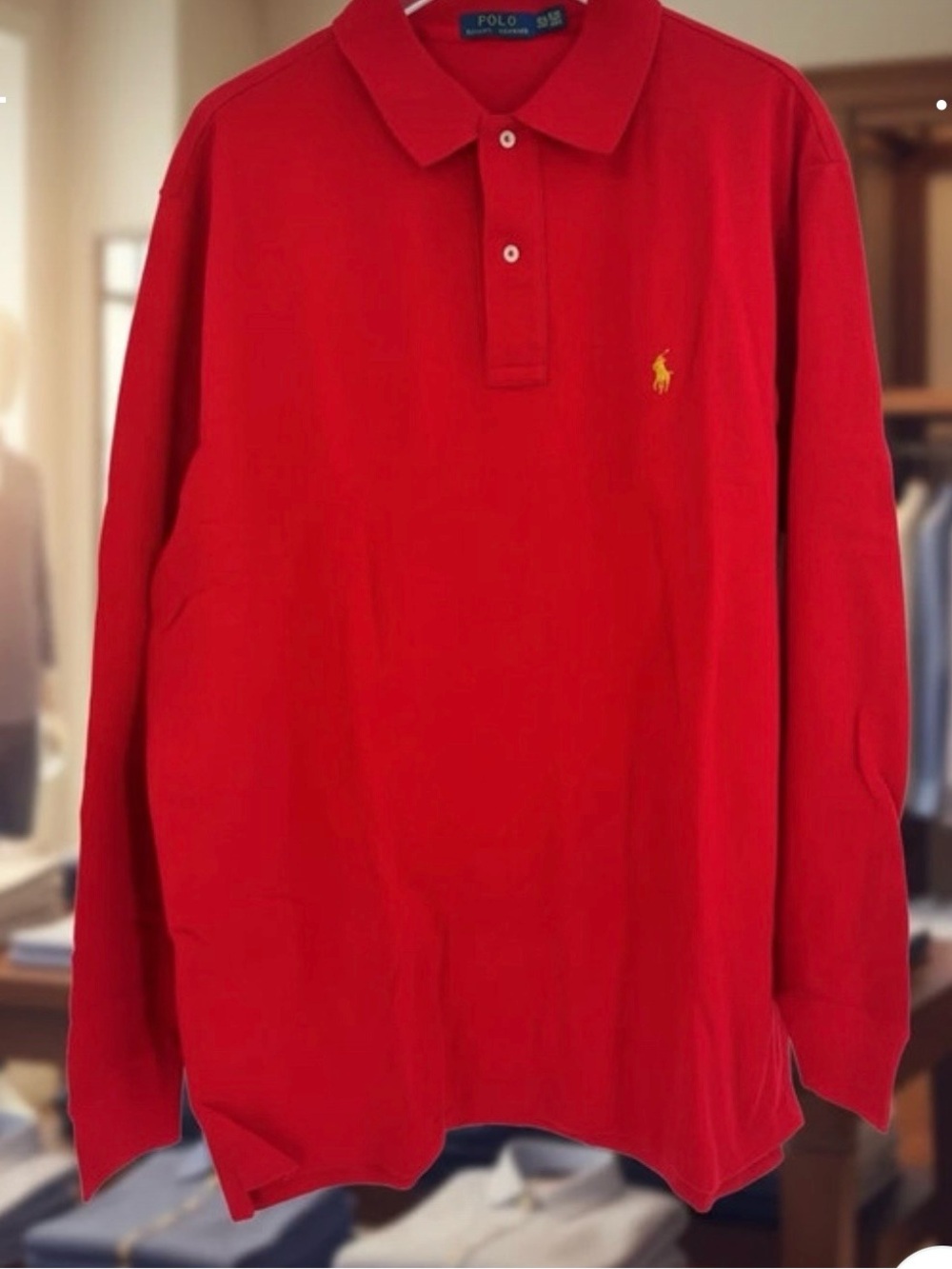 NWOT polo Ralph Lauren men’s L/S polo shirt 2XLT
